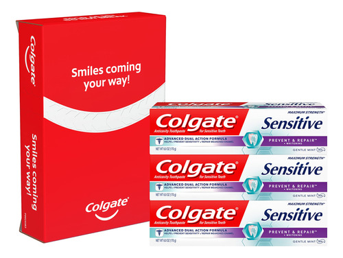 Colgate Pasta De Dientes Sensible Con Blanqueamiento, Preven