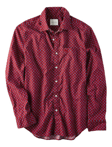 Exclusiva Camisa Oxford Print American Eagle 100%algodon