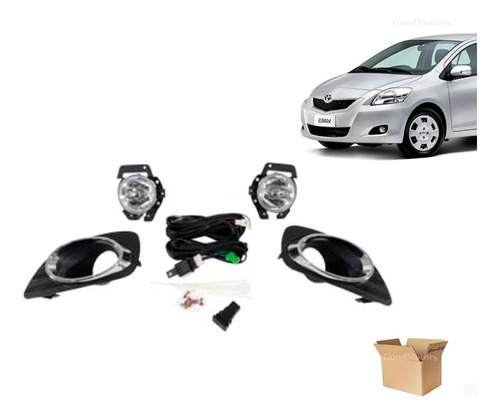 Kit Neblineros Toyota New Yaris 2006/2013 Sedan Bisel Cromad