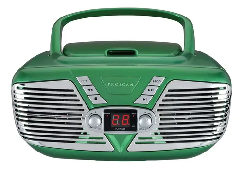 comprar Proscan Prcd211-green: Boombox Retro Con Cd Y Radio Am\u002Ffm