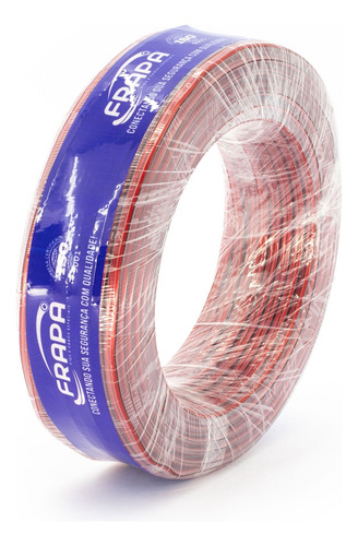Fio Cabo Paralelo Cristal Automotivo Bicolor 2x0,75mm 50mts