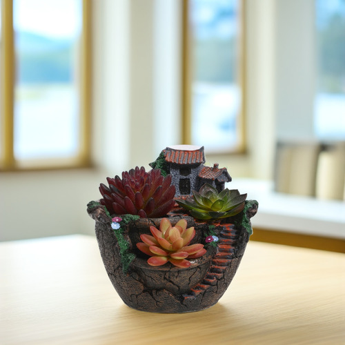 Flores Artificiales Bestomz Micro Landscape Y Plantas Sucule