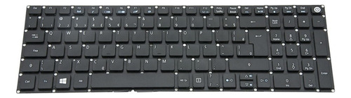 Teclado Acer Aspire ES1-572-37pz PK131nx1a28 Abnt2 con Ç Br de color negro