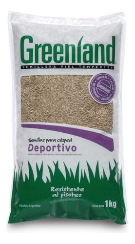 Pack Semillas Cesped Deportivo Greenland 1kg X 5u