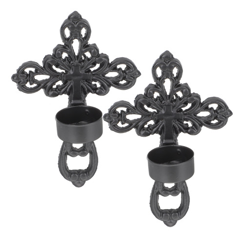 Candelabro Colgante Con Forma De Cruz, 2 Unidades