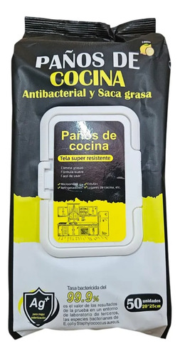 Pack X3 En Pañitos Quita Grasa Desinfecta Cocina Inc/envio