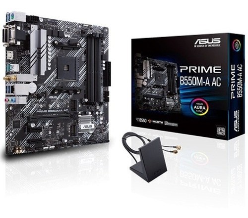 Tarjeta Madre Asus Prime B550m-a Ac Am4 Ddr4 Micro Atx