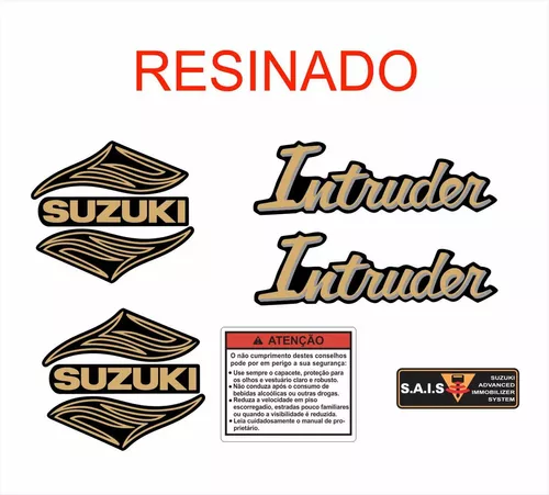 Kit Adesivos Suzuki Intruder 125 Resinado It003