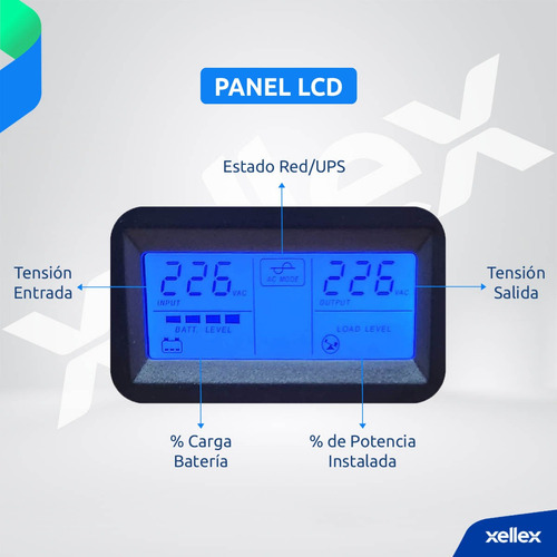Ups Estabilizador Kaise 800va Display Lcd 4 Salidas Modem