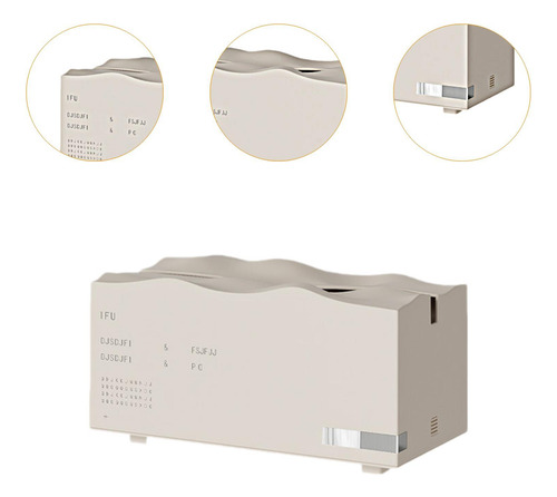 Soporte De Cajas De Tejido Organizador De Tejido Beige