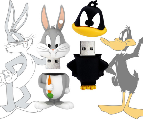 Bugs Bunny + Pato Lucas - Usb - De Los Looney Toons - Piolin