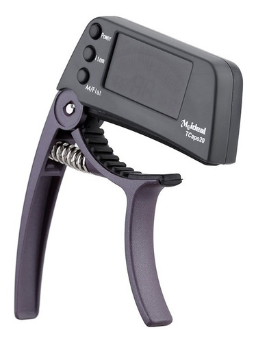 Capo Afinador Digital Guitarra Instrumentos Tcapo20 Negro