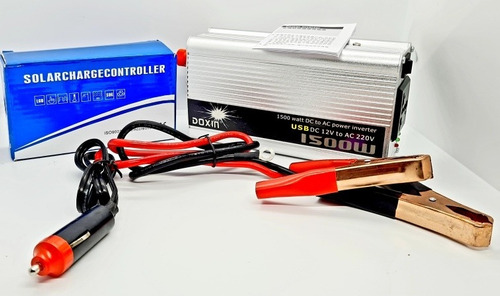 Imagen 3 de 7 de Convertidor Inversor 12v 220v 1500w Frigobar Con Reg 30amp