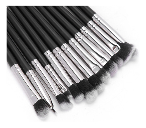 Juego De 12 Brochas De Maquillaje De Nailon En Polvo Para Co