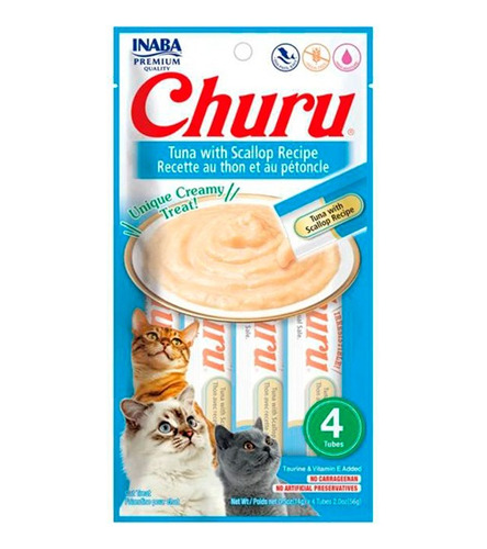 Churu Gato Atún Con Ostión  (4tubes)