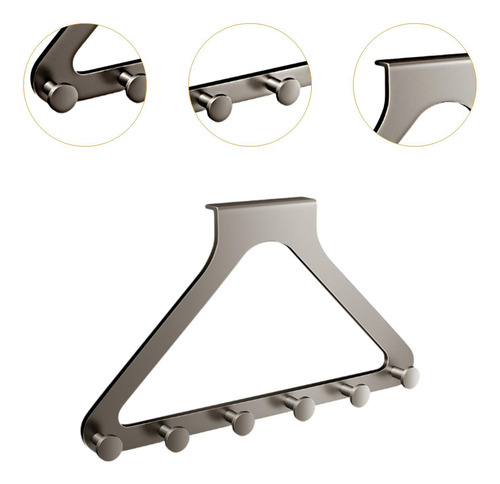 Perchero Triangular Con Gancho Para Colgar Sobre La Puerta,