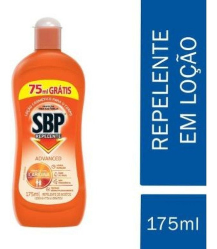 Repelente Corporal Sbp Advanced 175ml - Icaridina - Kit C/02