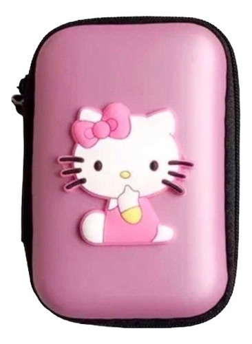 Estuche Porta Audífonos Hello Kitty