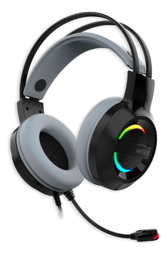 Audifono Gamer Antryx Irisk Gray 7.1 Virtual Usb Agh-7100kgy