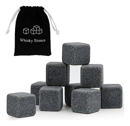 Juego De 9 Piedras Para Whisky, Piedras Para Enfriar Bebidas