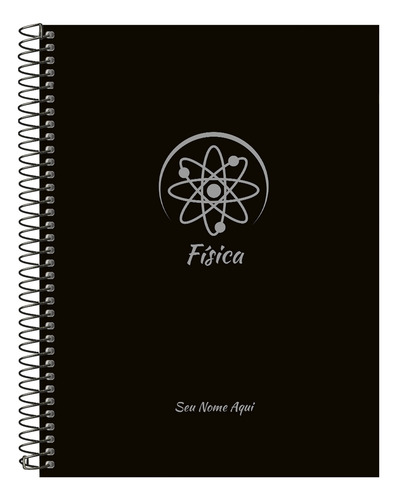 Caderno Universitário Personalizado Profissões Prata 240 F Cor Física
