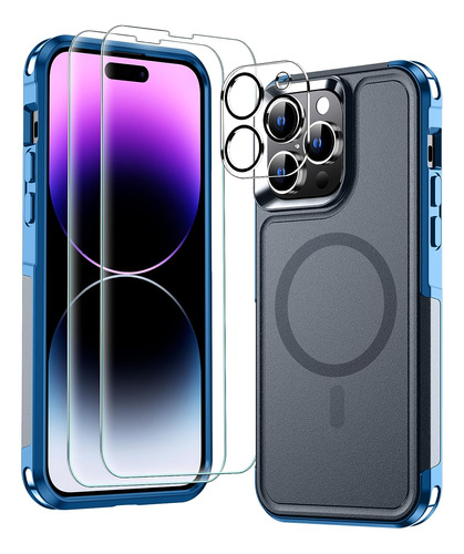 Mozoter Funda Magnética 6 En 1 Para iPhone 14 Pro Max, Compa