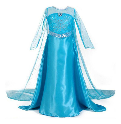 Vestido De Princesa Elsa Disfraz De Frozen Para Niñas