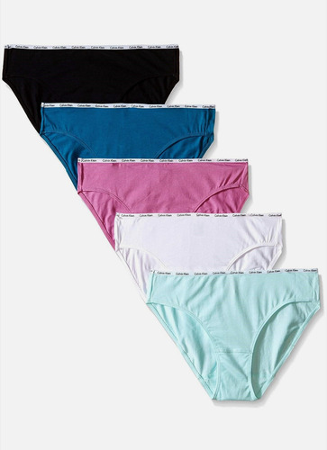 Panties Calvin Klein 5-pack Colores Variados. Talla S 