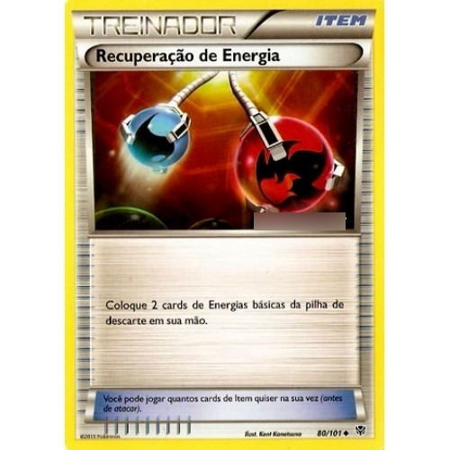 Recuperação De Energia - Incomum 80/101 - Pokemon Card Game