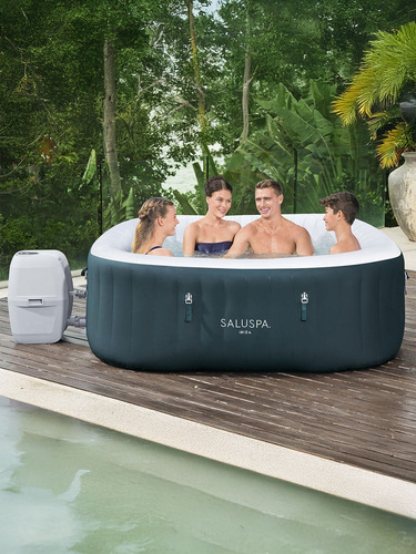 Hidromasaje Inflable Saluspa 6 Personas 778l Bestway 60114 Verde Oscuro