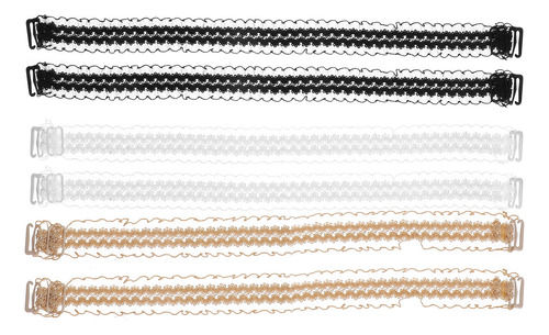 3 Pares De Bonitas Correas Elásticas De Hombro De Encaje Par