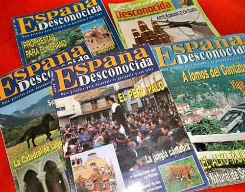 España Desconocida Lote Con 13 Revista Usada Muy Buen Estado