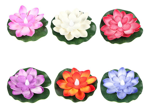 2 Lámpara De Flor De Jardín Realista Que Cambia De Color
