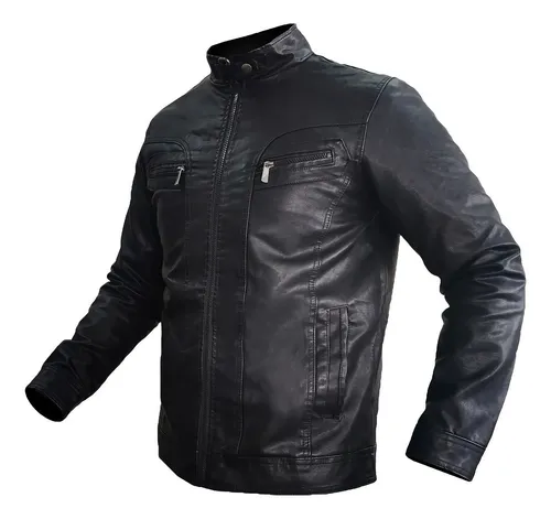 Blazer masculino couro sintético slim hotsell fit preto
