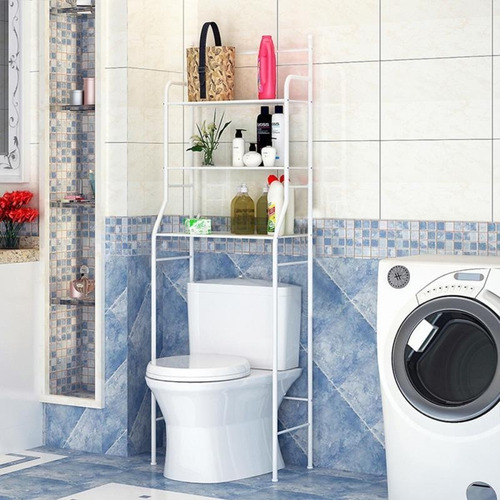Imagen 5 de 7 de Estante Organizador De Baño 3 Niveles Mueble Toilet Rack