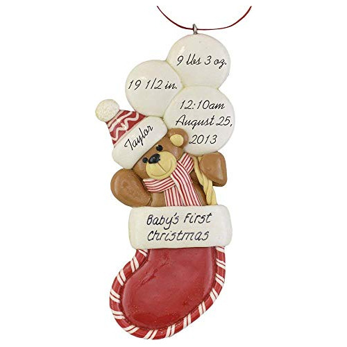 First Christmas Personalized Ornament - Baby Boy Or Baby Gir