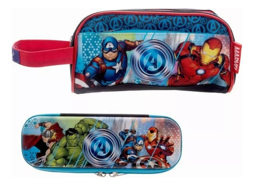 Set De Lapiceras Ruz Avengers Classic Azul