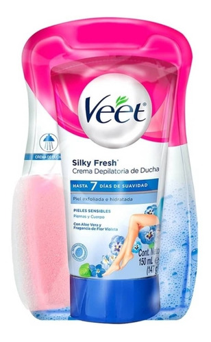 Crema Depilatoria Veet Corporal Para Ducha Piel Seca 150 Ml