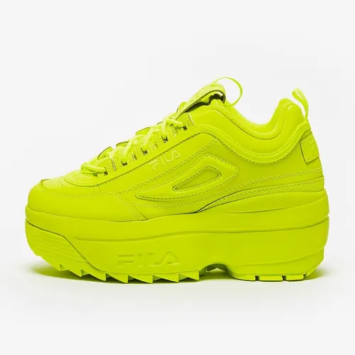 Tenis fila top amarillos mujer verde