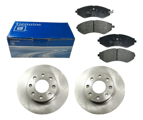 Balatas Delanteras Originales + 2 Discos Freno Chevy 1998