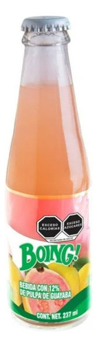 3 Pza Bebida Boing Con 12% De Pulpa De Guayaba 237 Ml