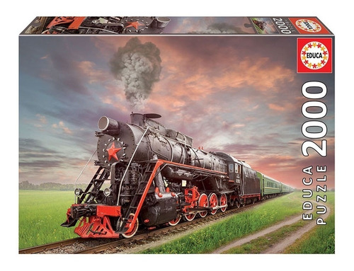 Puzzle Educa X 2000 Locomotora De Vapor Sovietica ELG 18503
