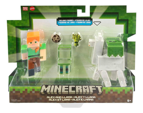 Minecraft Pacote Com Alex E Lhama - Mattel