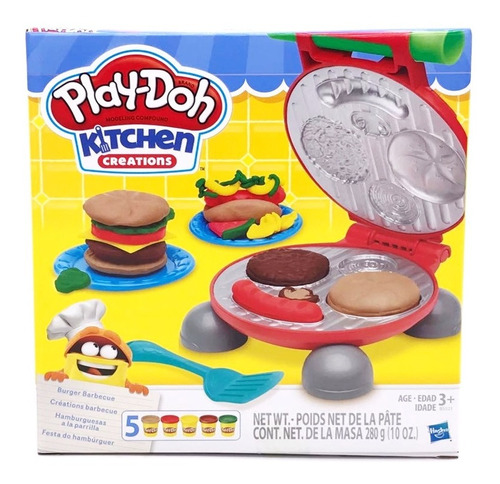 Massinha De Modelar Kit Festa Do Hamburguer Play Doh Hasbro