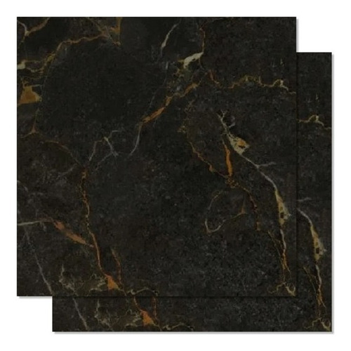 Villagres 106.5x106.5 Porcelanico Golden Black Pulido