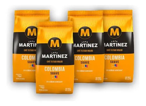 comprar Combo Café Colombia Molido Tostado X4 250g- Café Martínez