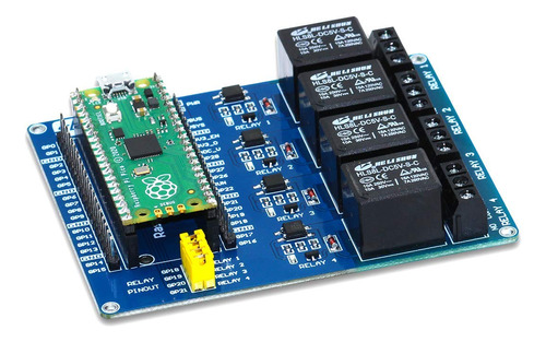 Tablero Placa Rele Raspberry Pi Pico Control Multiuso 4 Kit