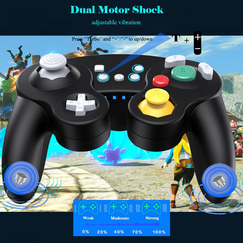 Imagen 5 de 5 de Controlador Gamecube Inalámbrico Exlene Para Switch/lite, Ne