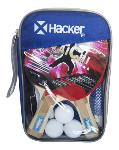 Kit Ping Pong Hacker 3* Taichi Pvc Bag (2) * Ver Detalle