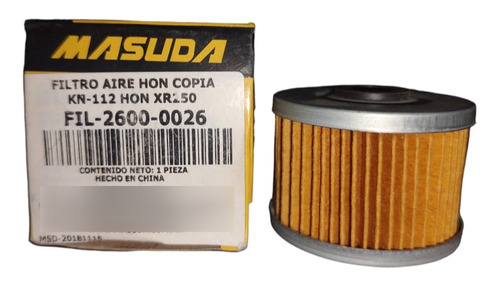 Filtro De Aire Masuda Fil-2600-0026 Honda Kn-112 Honda Xr250